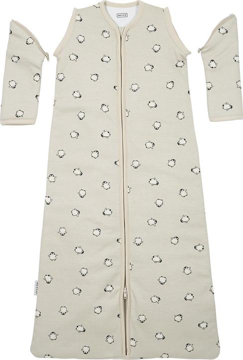 Produktbild Meyco Penguin babyschlafsack mit abnehmbaren ärmeln (90 cm, 2.5 TOG)