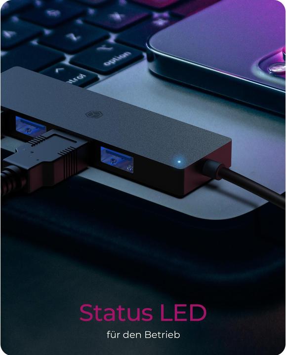 Immagine prodotto Icy Box IB-HUB1424-C3 (USB-A, USB-C, 4 Porti)