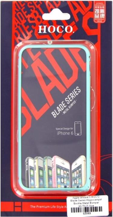 Produktbild Hoco iPhone 6 / 6S Buckle Metal Bumper blau (Apple iPhone 6, Apple iPhone 6s)