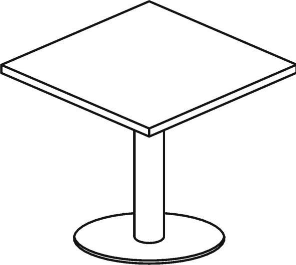 Produktbild Hammerbacher Konferenztisch (80 x 80 cm)