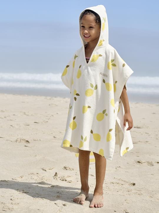 Actual product image Vertbaudet Children's bathing poncho with recycled cotton, can be personalised (104)