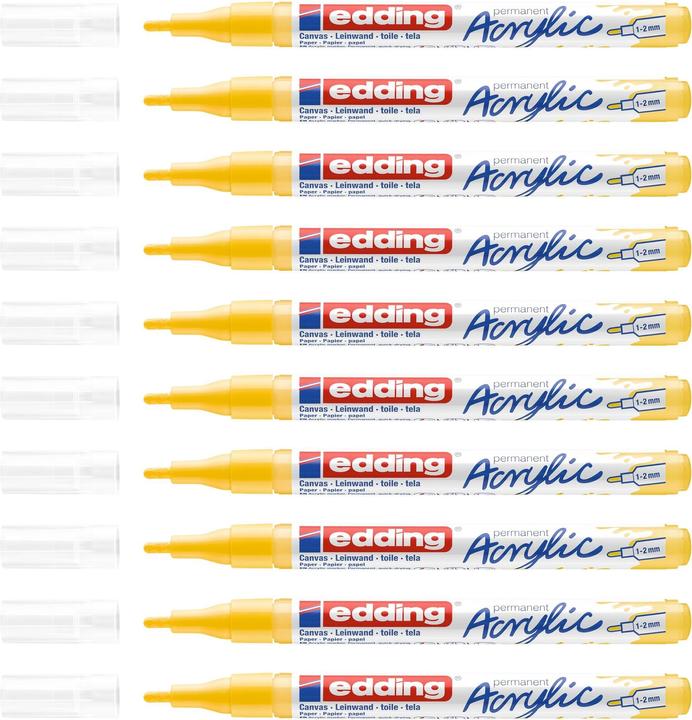 Actual product image Edding Acrylic marker 5300 Fine (Traffic yellow, 2 mm, 1 x)