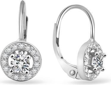 Produktbild Beneto Silver glittering earrings with zircons AGUC2700 (L)