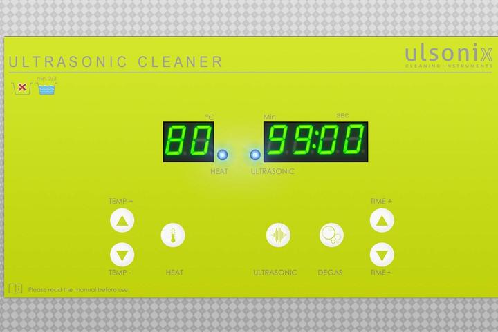 Produktbild Ulsonix Ultraschallgerät Degas Ultraschall Reiniger Ultraschallreiniger 10 l 240 W (40 kHz, 10000 ml)