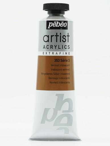 Produktbild Pebeo Artist Acrylics Extrafein Acrylfarben (Vergoldetes Silber Irisierend, 37 ml)