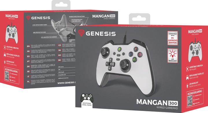 Actual product image Genesis Gamepad MANGAN 300 wired/black (Android, Switch, PC)