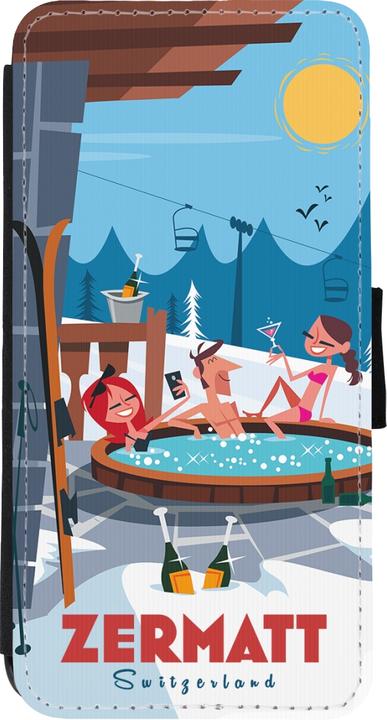Image du produit PhoneLook Coque Wallet noir Zermatt Mountain Jacuzzi (Apple iPhone XR)