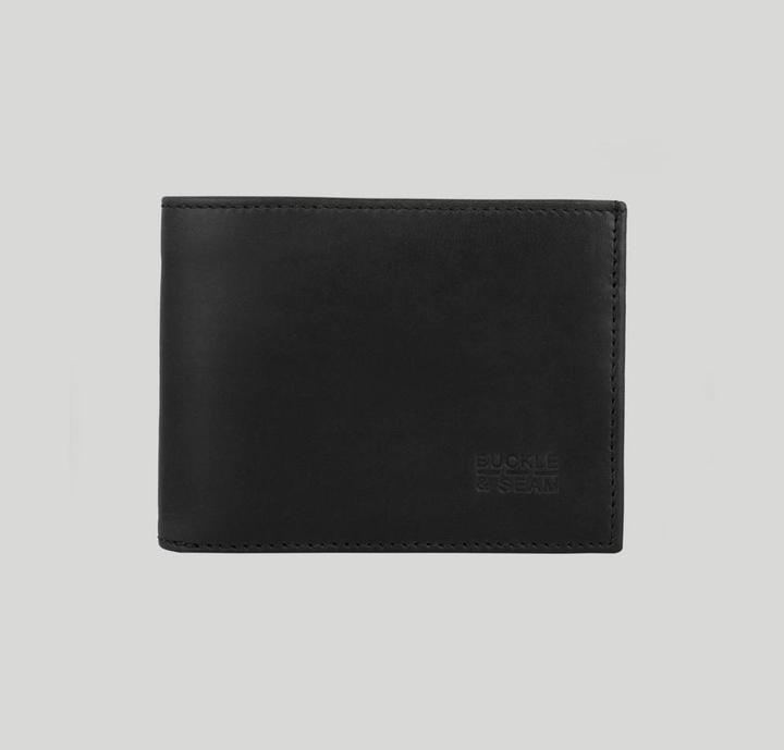 Actual product image Buckle & Seam Leather Wallet Bill