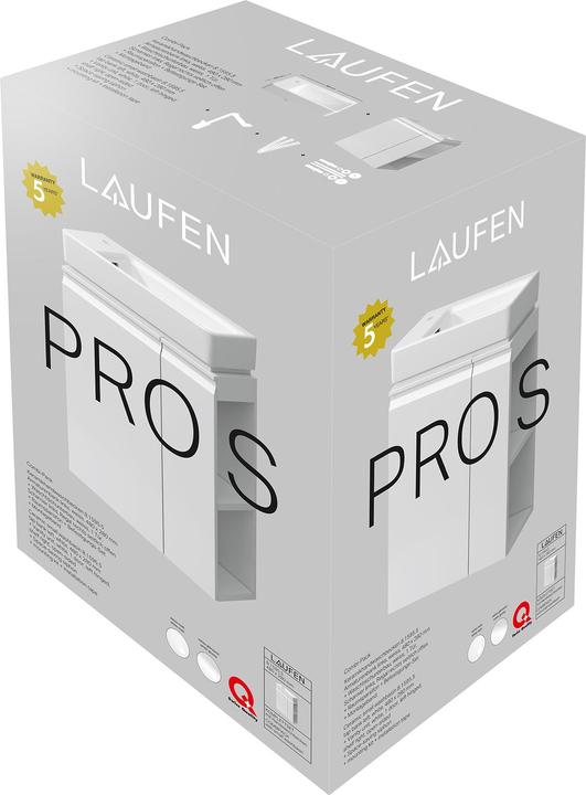 Produktbild Laufen Pro S Komplettset, Waschtisch, 1 Hahnloch links, inkl. Unterbau, Tür links, Regal rechts, 69