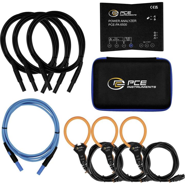 Actual product image PCE Instruments Netz-Analysegerät 3phasig, 1phasig mit Loggerfunktion, inkl. S (Analyzer)