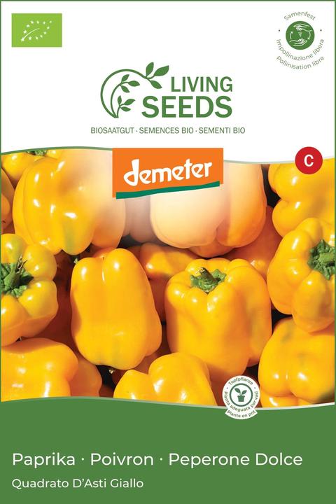 Immagine prodotto Living Seeds Peperone Quadrato D'asti Giallo (Semi di verdura)
