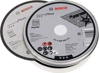 Immagine prodotto Bosch Professional Zubehör Disco da taglio PRO per acciaio inox e metallo, 125 x 1 x 22,23 mm