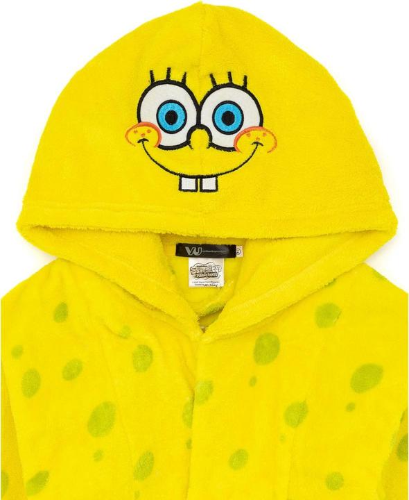 Actual product image Spongebob Squarepants Childrens/Kids Face Dressing Gown (128)