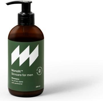 Image du produit Monolith Skincare For Men Shampooing shampooing pour hommes avec panthénol pour tous les types de cheveux et (250 ml, Shampoing liquide)