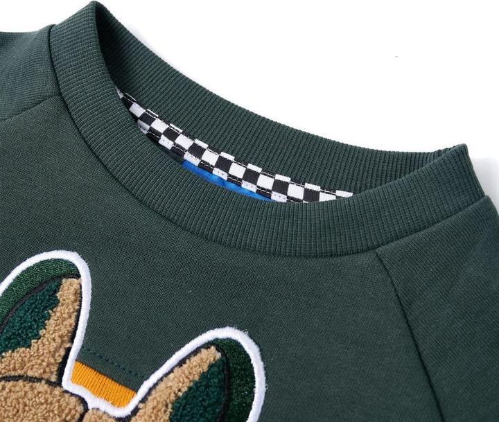Produktbild VidaXL Kinder-Sweatshirt Dunkelgrün 92,Material: 92 % Baumwolle. 8 (92)