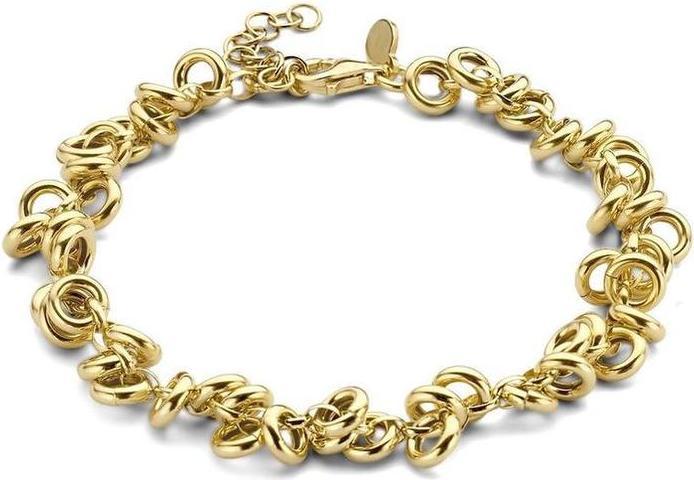 Immagine prodotto Casa Jewelry Casa -Schmuckarmband Jada - Gold vergoldet (17 cm, Argento)