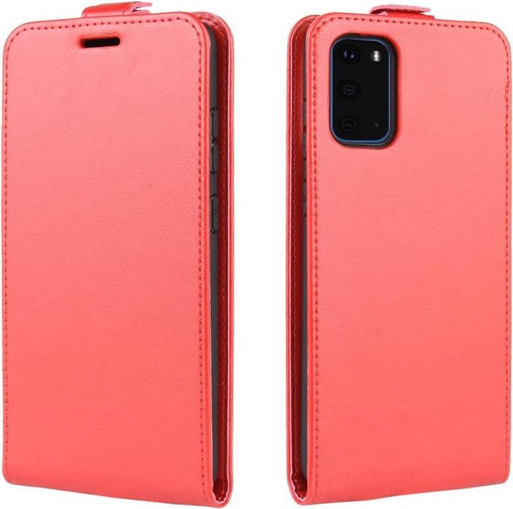 Produktbild Cover-Discount Galaxy S20 - Klassisches Leder Flip Case vertikal rot (Samsung Galaxy S20)