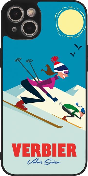 Produktbild PhoneLook Hülle Silikon schwarz Verbier Ski Downhill (Apple iPhone 14 Plus)