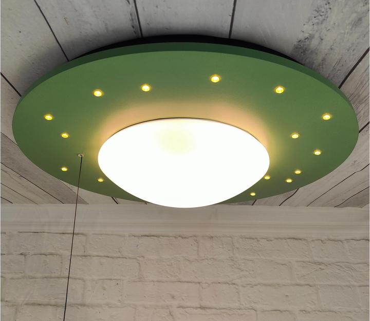 Immagine prodotto Niermann Stand By Niermann Starlight LED Plafoniera E27 Verde Salvia Made in Germany (60 lm, E27)