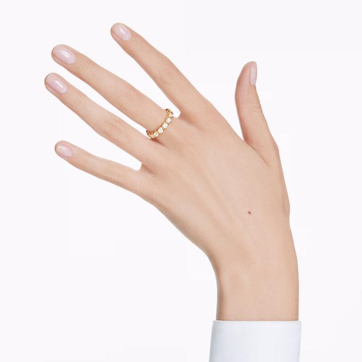 Produktbild Swarovski Imber Ring Rundschliff Weiss Gold (55)