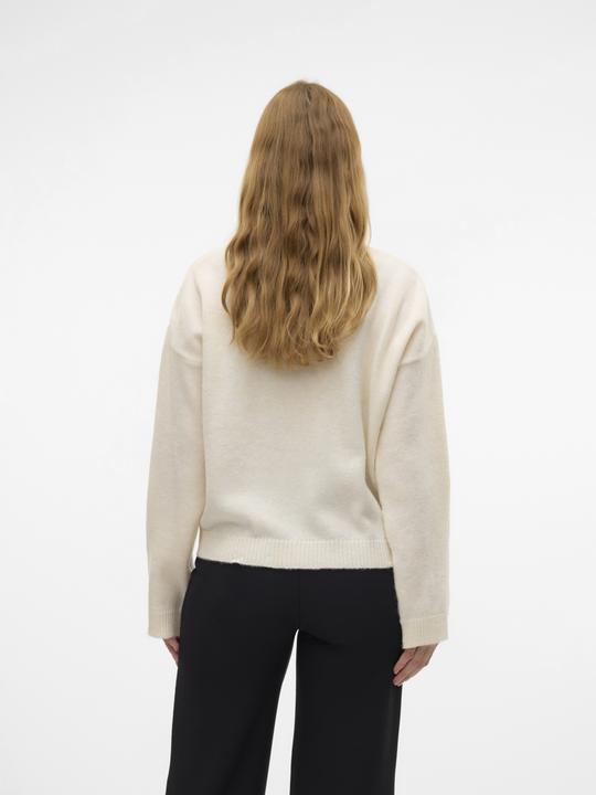 Produktbild Mamalicious Normal geschnitten Hoch geschlossen Gerippte Ärmelbündchen Raglan-Ärmel Tragetasche Strickpullover (L)