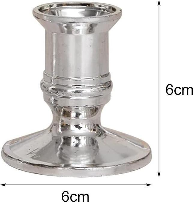 Produktbild Cbx Kerzenständer 3 Köpfe, Kerzenleuchter 3-armig, Kerzenhalter Silber