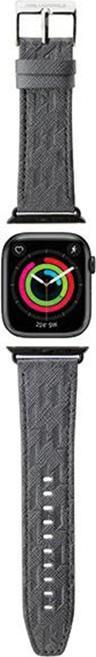 Produktbild Karl Lagerfeld Pasek KLAWLSAKLHPG Apple Watch 42/44/45/49mm srebrny/silver strap Saffiano Monogram (42 mm, 44 mm, 45 mm, 49 mm, Saffiano Leder, Apple Watch Series 1, Apple Watch Series 2, Apple Watch Series 3, Apple Watch Series 4, Apple Watch Series 5, Apple Watch Series 6, Apple Watch Series 7, Apple Watch Series 8, Apple Watch Series 9, Apple Watch SE, Apple Watch Ultra, Apple Watch Ultra 2)