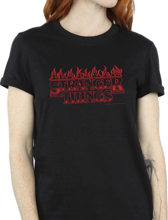 Immagine prodotto Netflix Stranger Things Flames Maglietta Ampia Donna (XL)