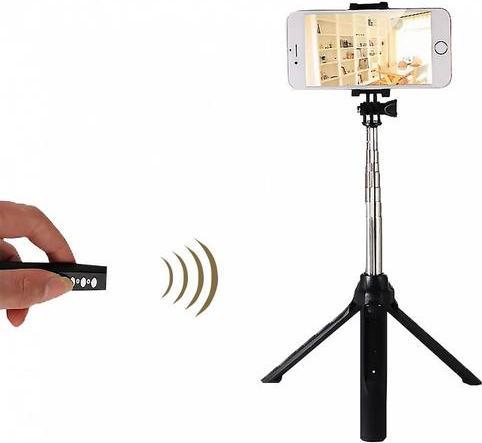 Produktbild Geschenkidee Selfie Bluetooth Stange mit Stativ und Fernauslöser
