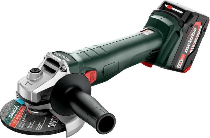 Coperchio di protezione - Flangia di supporto - Dado a due fori - Impugnatura supplementare - Chiave a due fori - 2 pacchi batteria LiPOWER (18 V/4,0 Ah) - Caricabatterie ASC 55 "AIR COOLED" - metaBOX 165 L