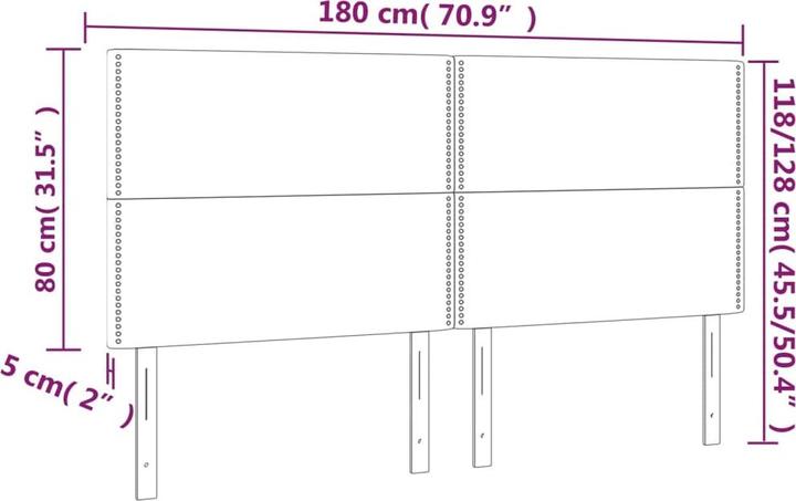 Produktbild VidaXL Braylon (180 x 5 x 128 cm)