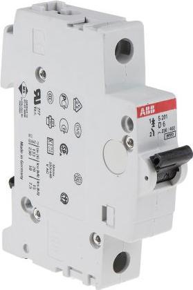 ABB Sicherungsautomat S200 Typ D 6A 6kA