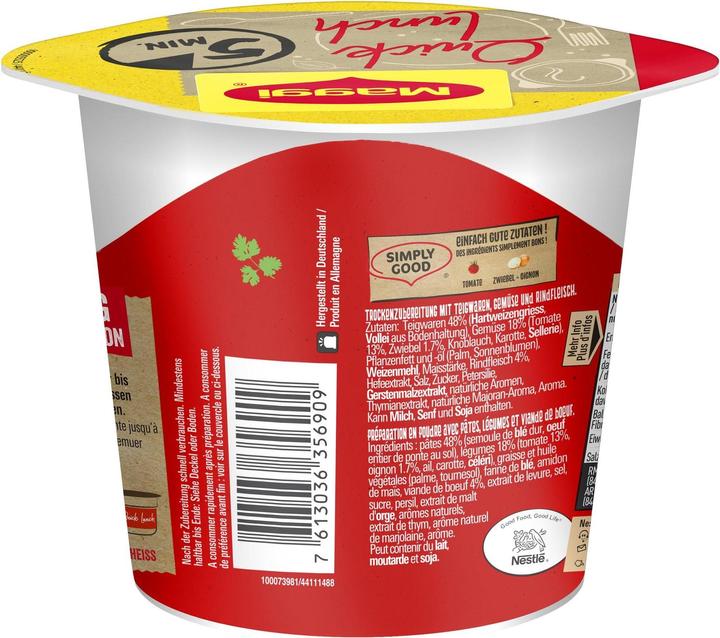 Immagine prodotto Maggi Quick Lunch Pasta Bolognese (60 g)