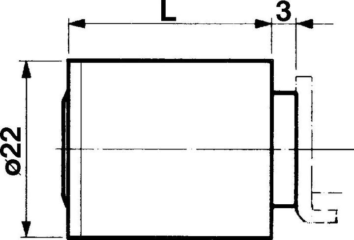 Immagine prodotto Kaba Cilindro montato in superficie 8, tipo 1008 C (Chiave a cilindro)