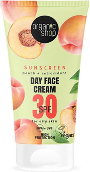 Produktbild Organic Shop Sunscreen Day Face Cream 30 SPF for Oily Skin 50ml (Sonnencreme Gesicht, SPF 30, 50 ml)