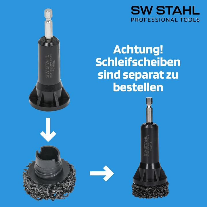 Produktbild SW-Stahl 10359L-1 Radnabenschleifer 1/2 I Bohrmaschinen Schleifaufsatz I für Winkelschleifer I Schle