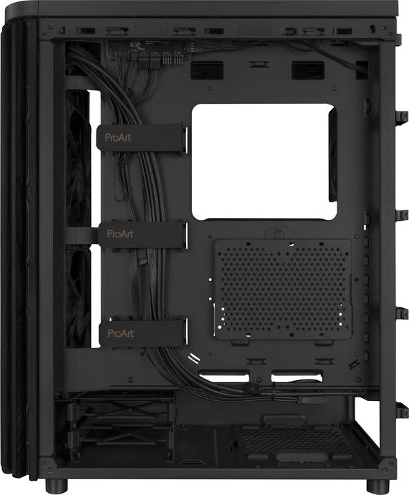 Actual product image ASUS Case PROART PA401 WOOD TG PWM BLACK (ATX)