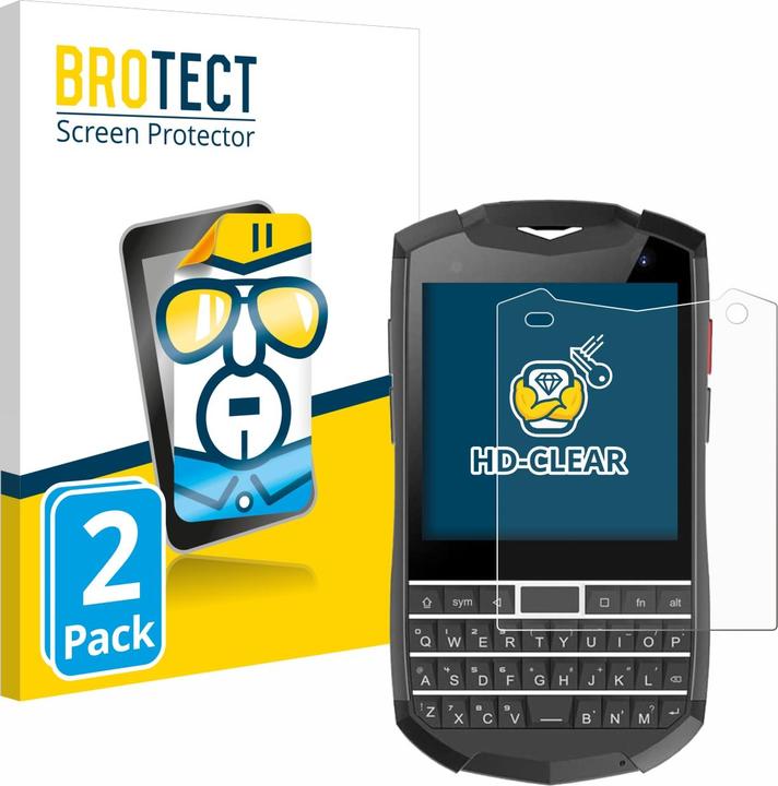 Actual product image BROTECT Screen Protector Clear (2 Piece, Unihertz Titan Pocket)