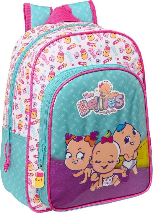 Immagine prodotto The Bellies Zaino scuola 26 x 34 x 11 cm viola turchese bianco