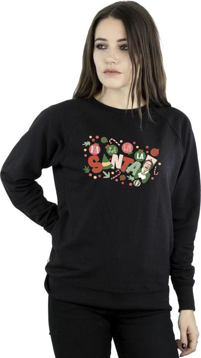 Actual product image Elf Womens/Ladies Santa Fa La La Sweatshirt (XL)