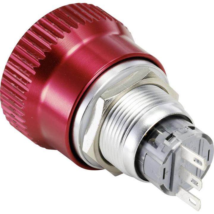 Actual product image Tru Components EMERGENCY OFF switch latching 19 mm aluminium