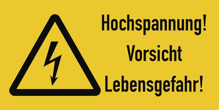 Image du produit Moravia Signes d'avertissement Haute tension! Attention, danger de mort! Aluminium, 300x200 mm