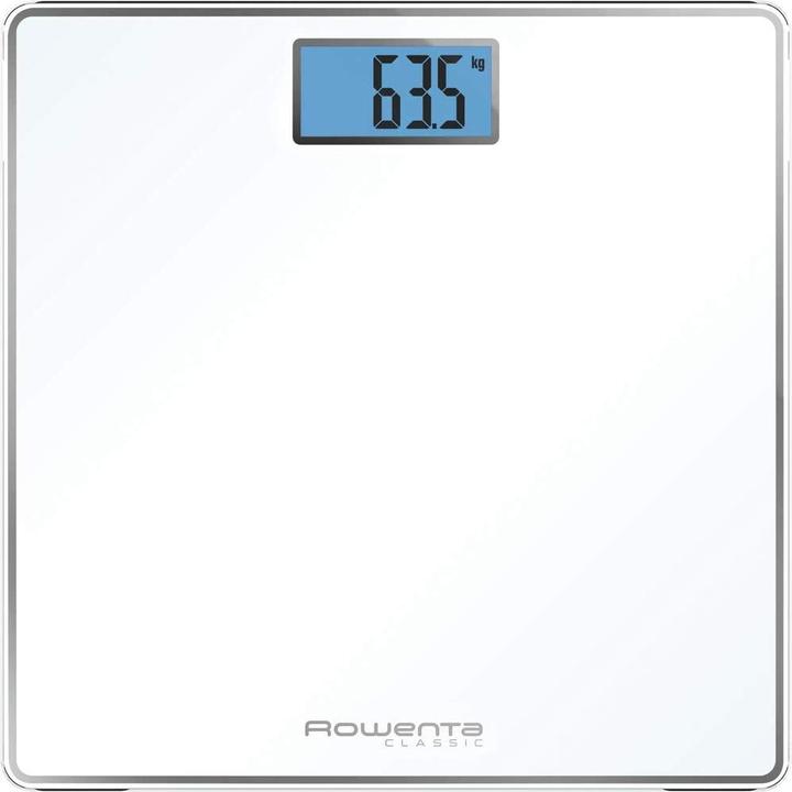 Rowenta Classic BS1501, bilancia pesapersone elettronica, 31x31 cm, fino a 160 Kg con graduazione d (160 kg)