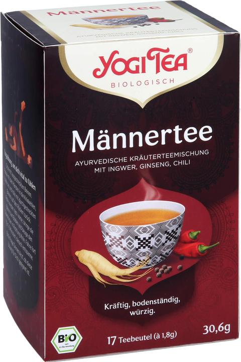 Image du produit Yogi Tea Thé pour hommes mélange de plantes ayurvédiques, 17 sachets filtres (30.60 g)