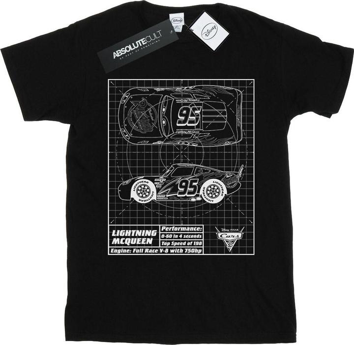 Produktbild Disney Cars Lightning McQueen Blueprint TShirt (XXL)