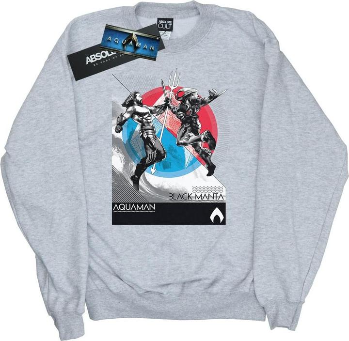 Actual product image Mens Aquaman Vs Black Manta Sweatshirt (S)