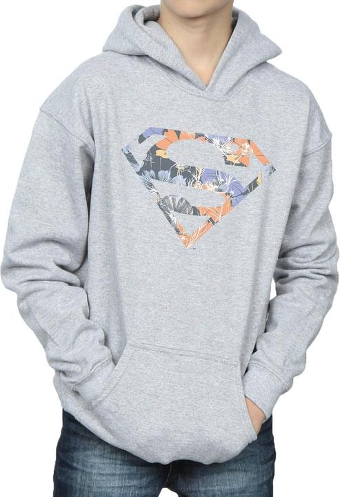 Immagine prodotto Superman Floral Logo 2 Felpa con Cappuccio Ragazzi (128)