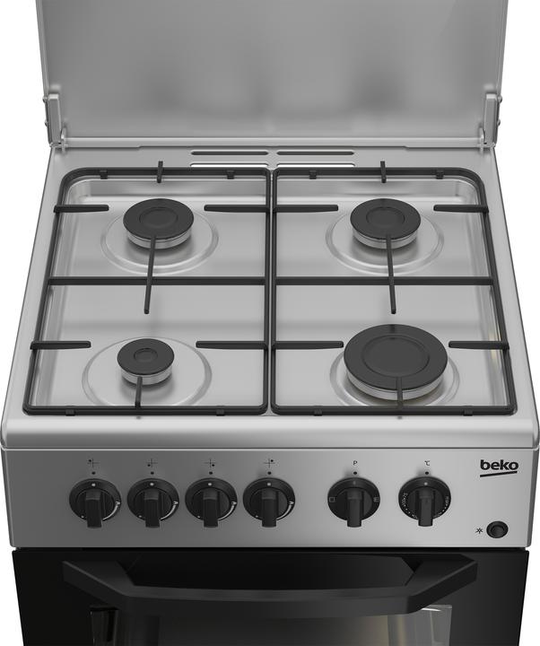 Actual product image Beko CSS42014FS gas cooker Black, Silver A