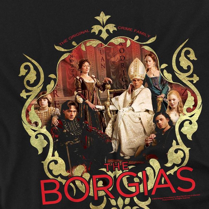 Actual product image The Borgias Mens Family Portrait T-Shirt (S)