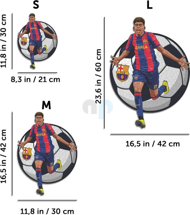 Immagine prodotto Iconic FC Barcelona - Lamine Yamal - Puzzle in Legno Taglia M (270 Pezzi) (270 pezzi)